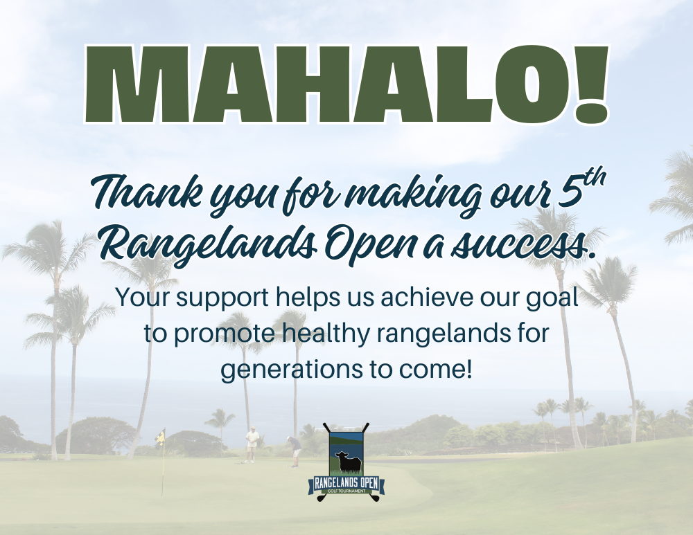 Mahalo - Rangelands Open '25 Mahalo - Rangelands Open '25